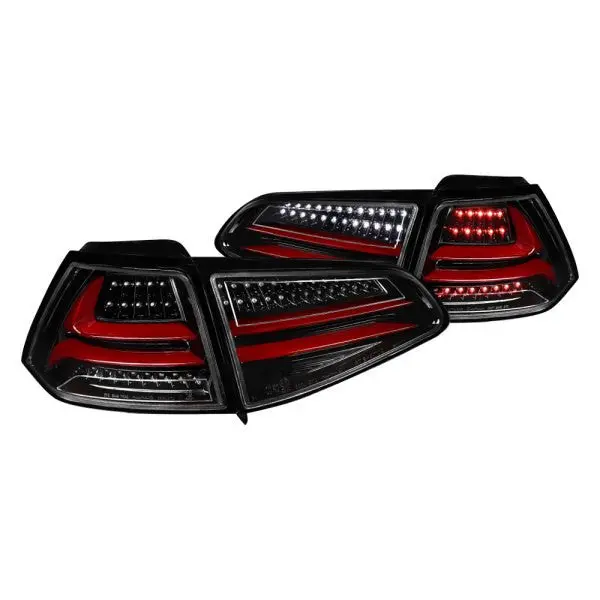 Spec-D 15-17 Vw Golf Gti Tail Lights Led Jet Black/Clear 1