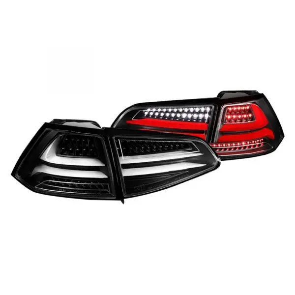 Spec-D 15-17 Vw Golf Gti Tail Lights Led Matte Black/Clear 1