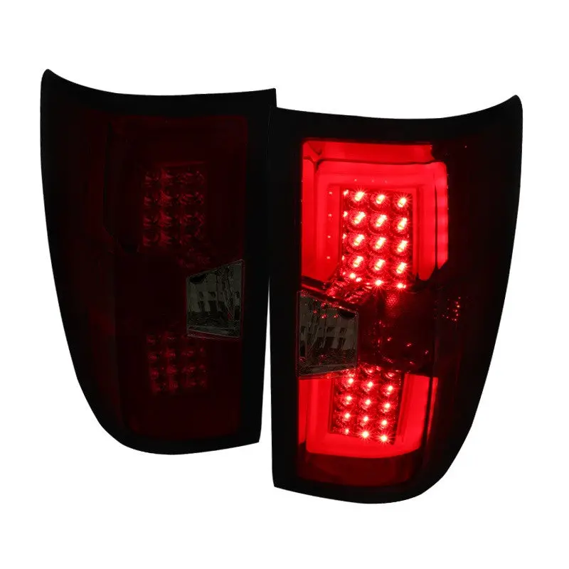 Spec-D 15-19 Silverado 2500Hd 3500Hd Led Tail Lights Red/Smoked 1