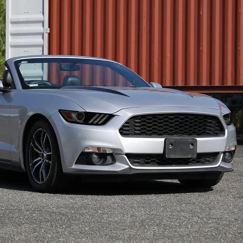 Spec-D 15-20 Ford Mustang Projector Headlights Black Smoked 2