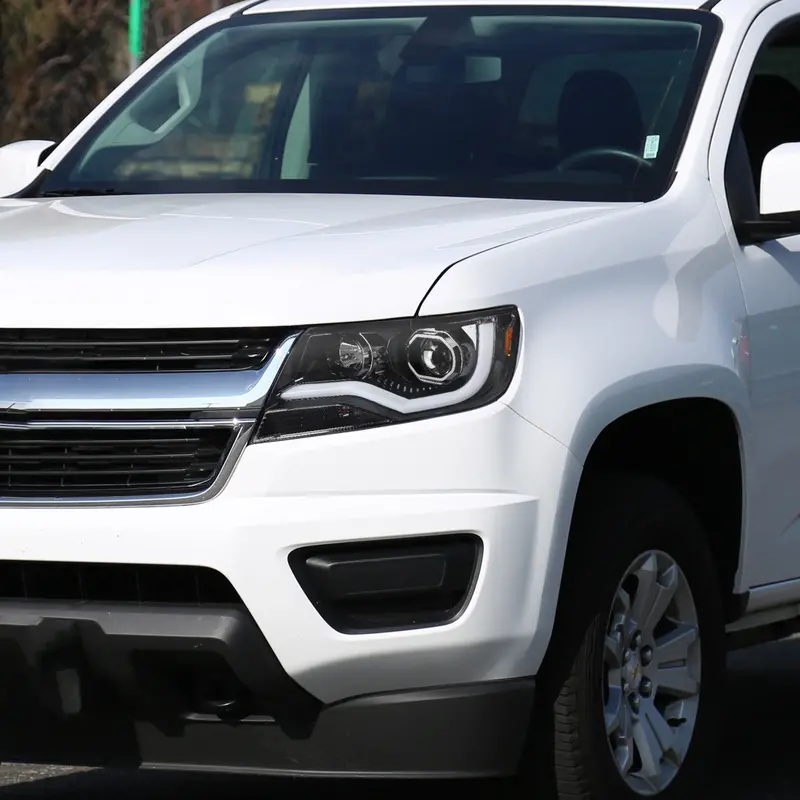 Spec-D 15-22 Chevy Colorado Headlights Led Bar Projector Jet Black 2