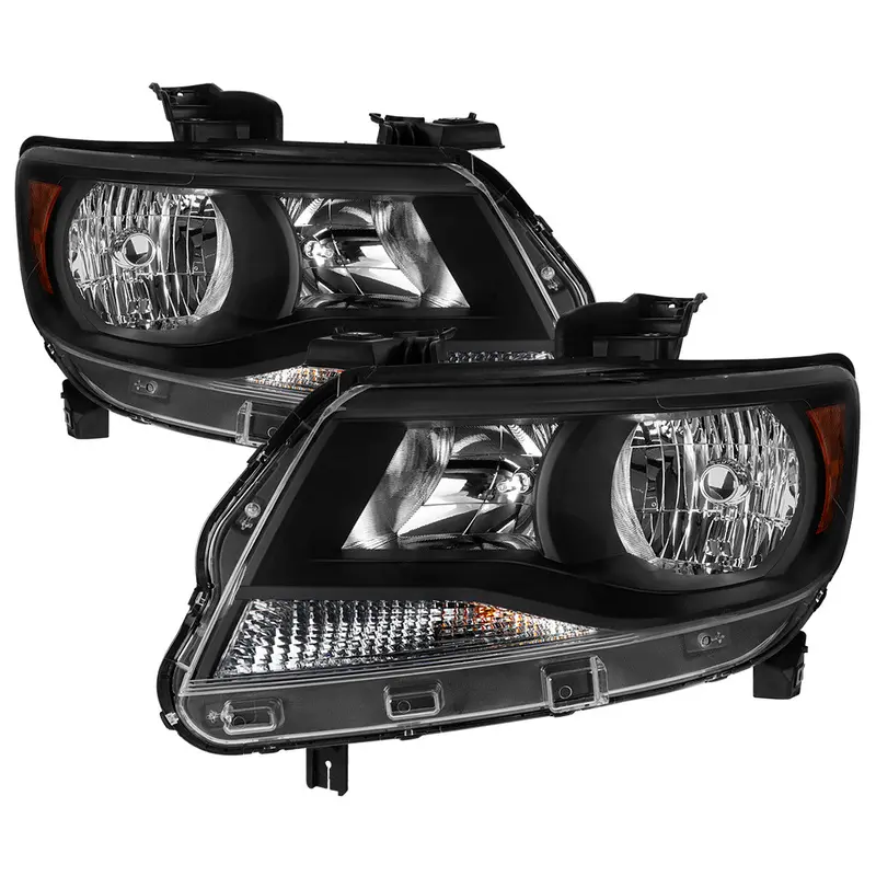 Spec-D 15-22 Chevy Colorado Headlights Oem Matte Black/Clear 1