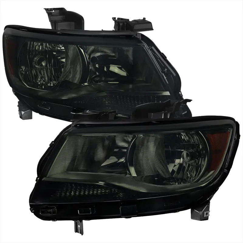 Spec-D 15-22 Chevy Colorado Headlights Oem Style Black/Smoked Lens 1