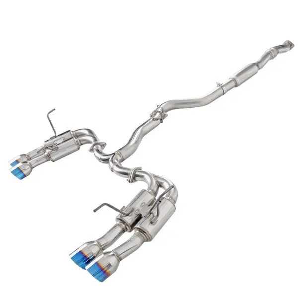 Spec-D 15-22 Wrx Sti 4" Quad Tip Burnt Tip Catback Exhaust 1