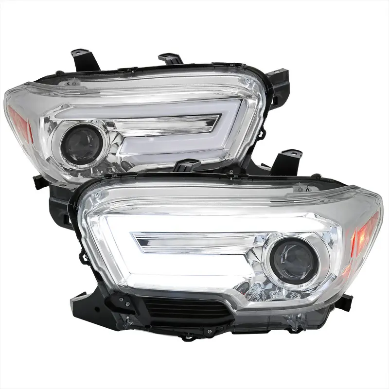Spec-D 16-23 Toyota Tacoma Sequoial Led Headlights Chrome 1
