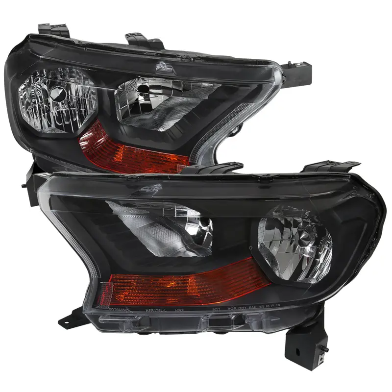 Spec-D 19-22 Ford Ranger Xl Xlt Headlights Oem Style Black 1
