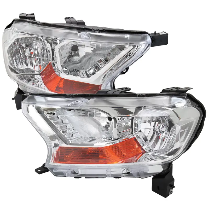 Spec-D 19-22 Ford Ranger Xl/Xlt Oem Style Halogen Headlights Chrome 1
