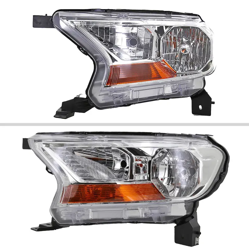 Spec-D 19-22 Ford Ranger Xl/Xlt Oem Style Halogen Headlights Chrome 2
