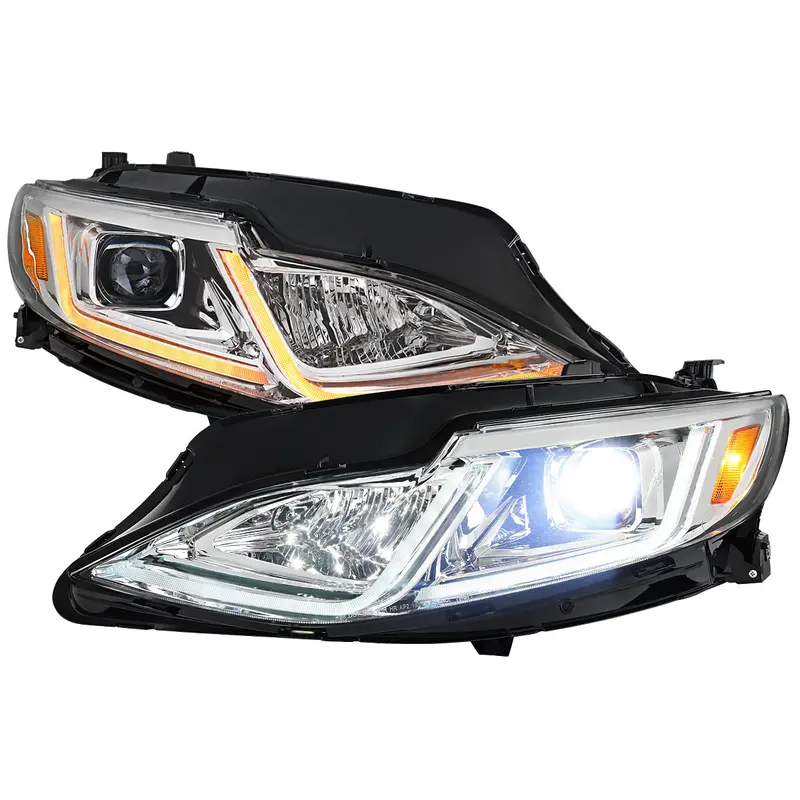Spec-D 19-24 Chevy Malibu Full Led Sequential Headlights Chrome 1