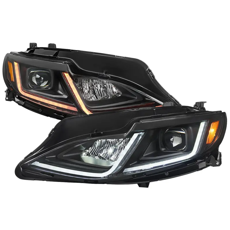 Spec-D 19-24 Chevy Malibu Projector Headlights Sequential Matte Black 1