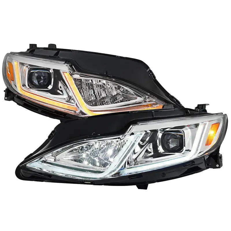 Spec-D 19-24 Chevy Malibu Seq Led Projector Headlights Chrome 1