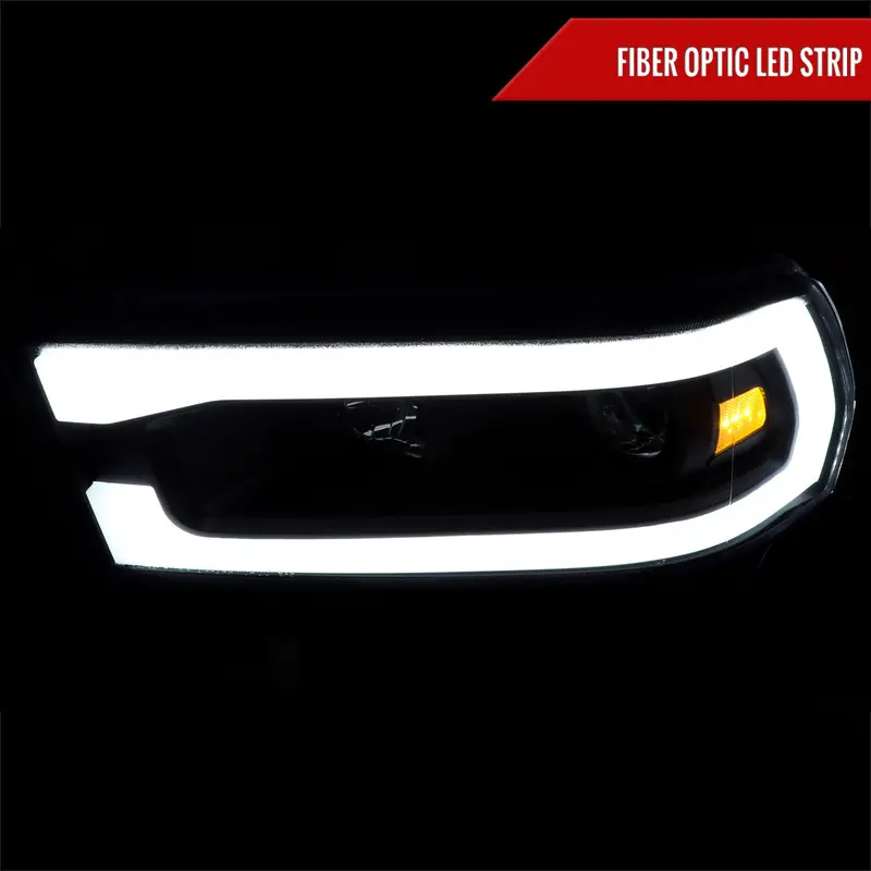 Spec-D 19-24 Ram 2500-5500 Headlights Led Tube Projector Matte Black 2