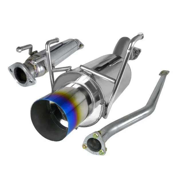 Spec-D 2002-2005 Honda Civic Si Hb N1 Style Catback Exhaust W/ Burnt Tip 1