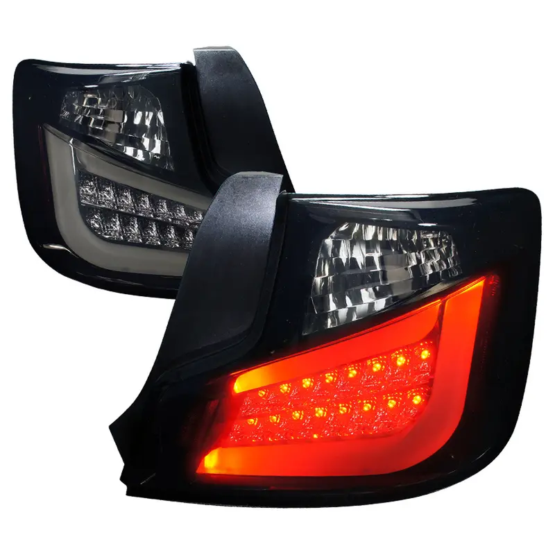 Spec-D 2011-13 Scion Tc Led Bar Black Tail Lights Smoked Lens 1
