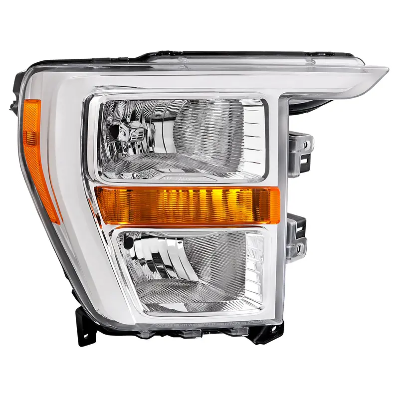 Spec-D 21-23 Ford F-150 Passenger Replacement Headlight Oem Style Chrome 1