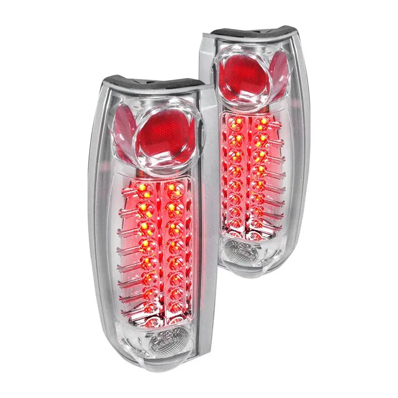 Spec-D 88-00 Chevy Silverado Gmc Sierra Led Tail Lights Clear 1