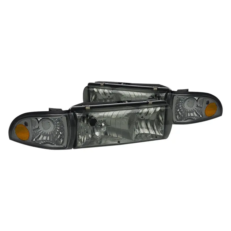 Spec-D 91-96 Chevy Impala Smoked Headlights Corner Lights 1