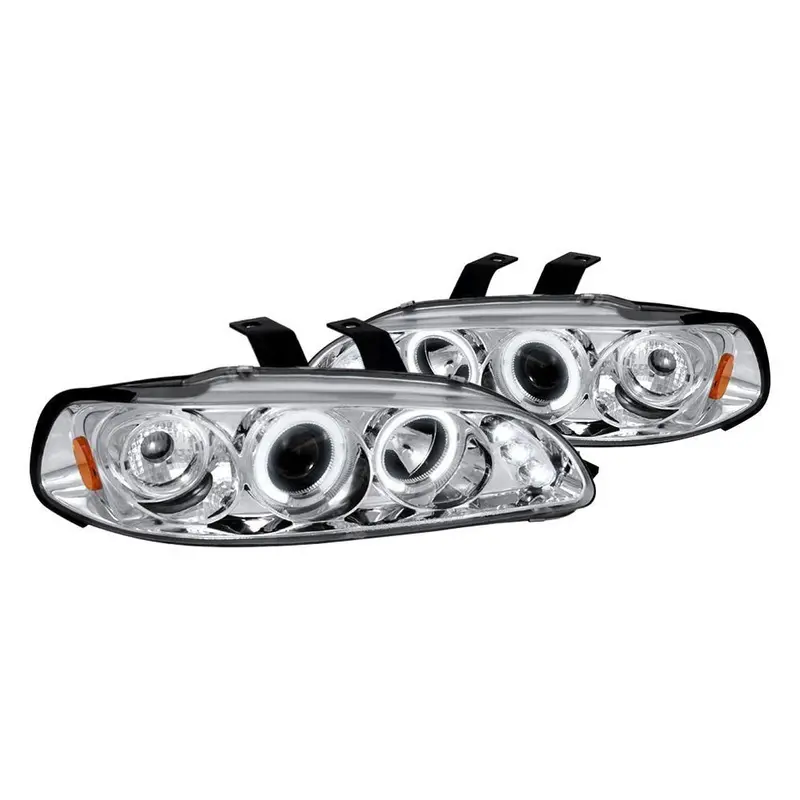 Spec-D 92-95 Honda Civic Halo Projector Headlights Chrome 1