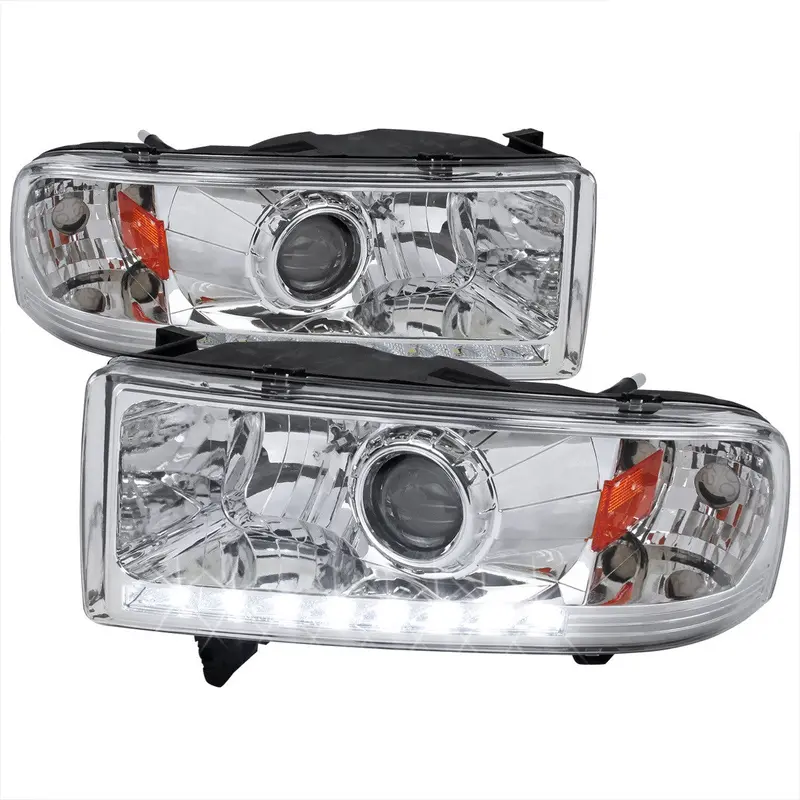 Spec-D 94-02 Dodge Ram 1500 2500 3500 Headlights Chrome 1