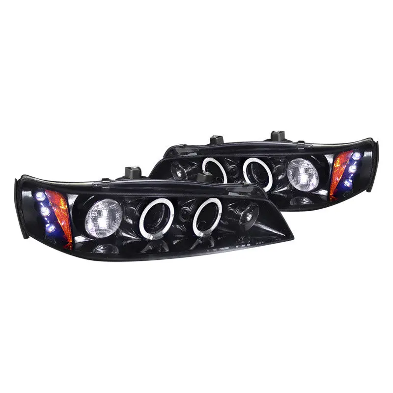 Spec-D 94-97 Accord Projector Headlights Black/Smoked Lens 1