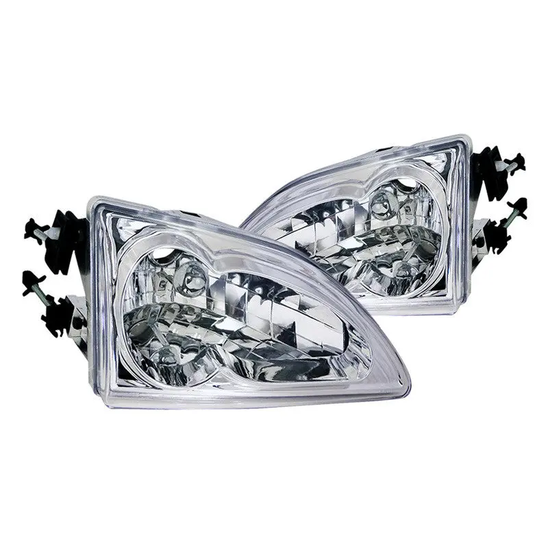 Spec-D 94-98 Ford Mustang Chrome Headlights 1