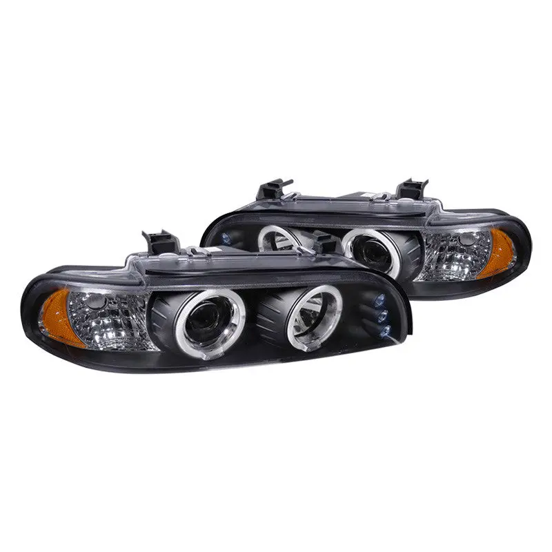 Spec-D 96-03 Bmw E39 5 Series Headlights Halo Projector Black/Clear 1