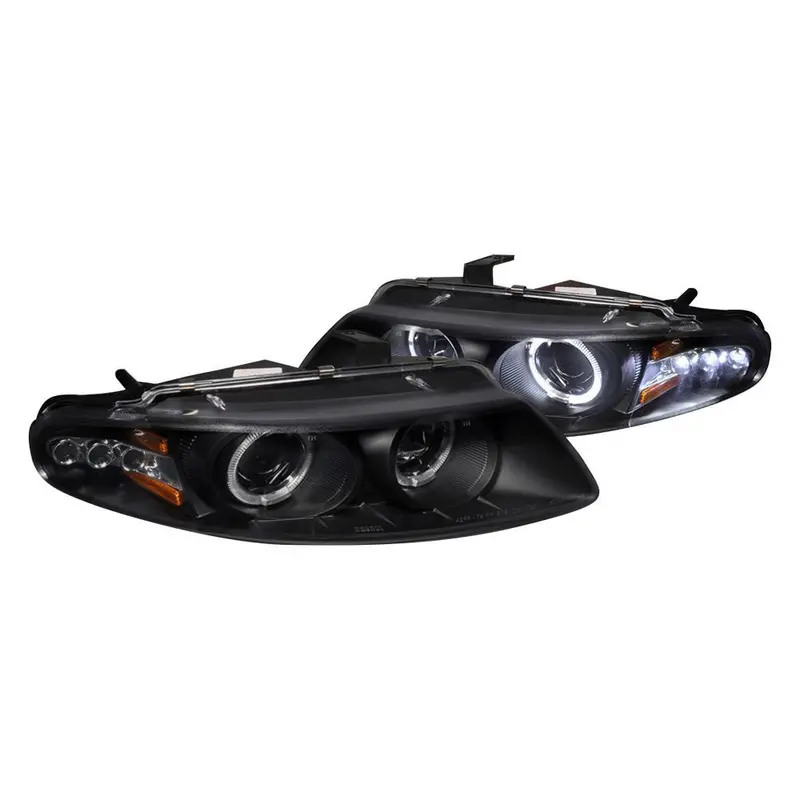 Spec-D 97-00 Chevy Avenger Halo Projector Headlights Black 1