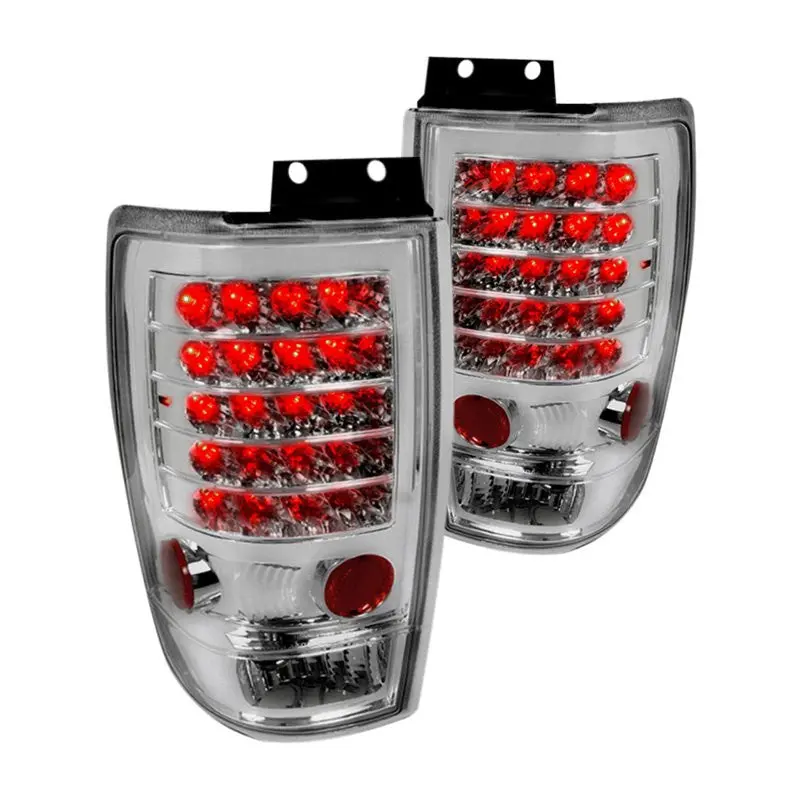 Spec-D 97-02 Ford Expedition Led Tail Lights Chrome 1