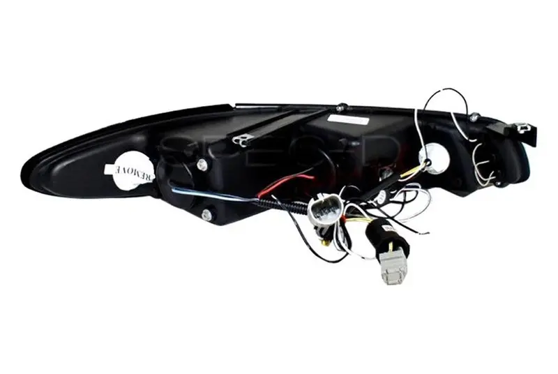 Spec-D 97-03 Pontiac Grand Prix Halo Projector Headlights Black 2