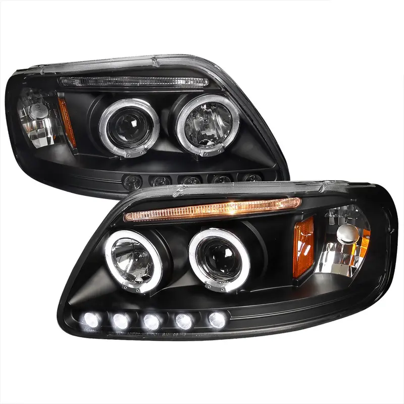 Spec-D 97-04 Ford Expedition F150 Projector Headlights Black 1