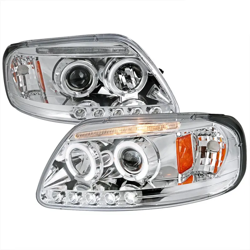 Spec-D 97-04 Ford Expedition F150 Projector Headlights Chrome 1