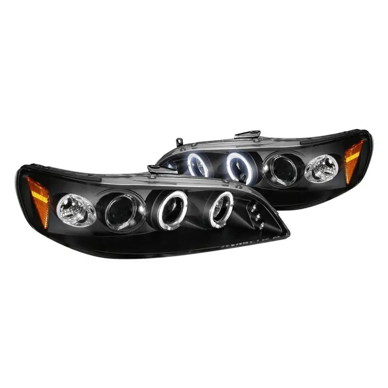Spec-D 98-02 Honda Accord Halo Projector Headlights Black 1