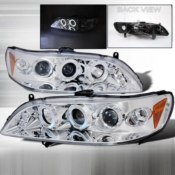 Spec-D 98-02 Honda Accord Halo Projector Headlights Chrome 2
