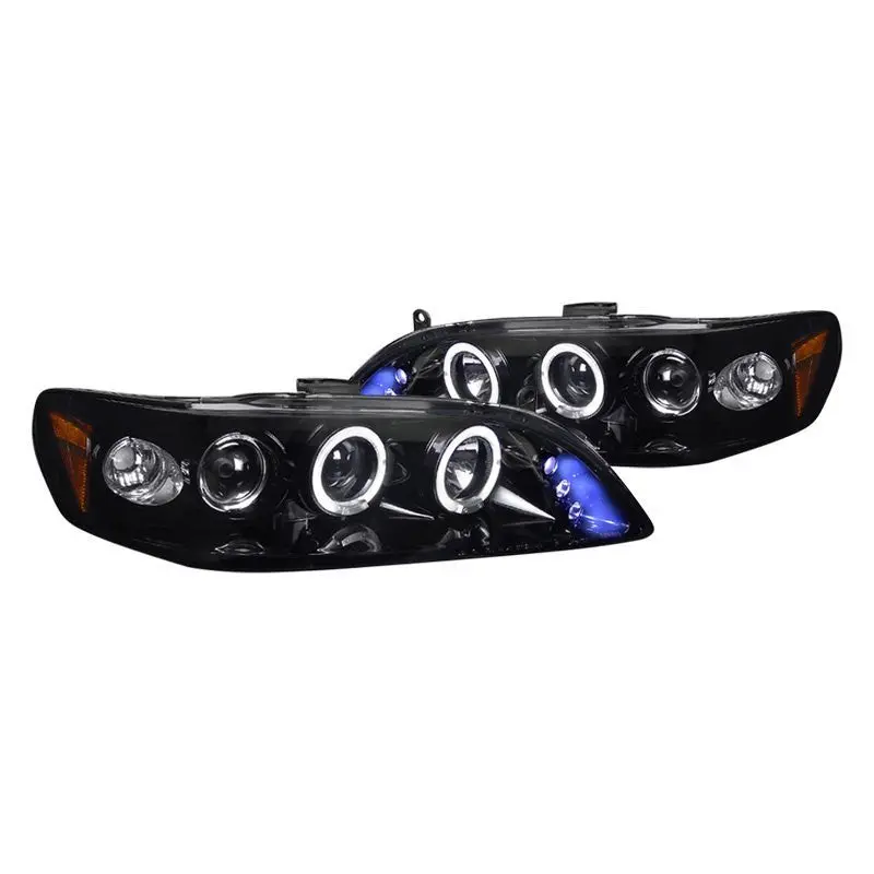 Spec-D 98-02 Honda Accord Halo Projector Headlights Smoked 1