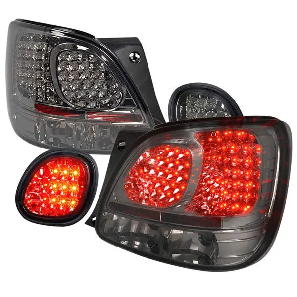 Spec-D 98-05 Lexus Gs300/400/430 Tail Lights Led Chrome/Smoked 1