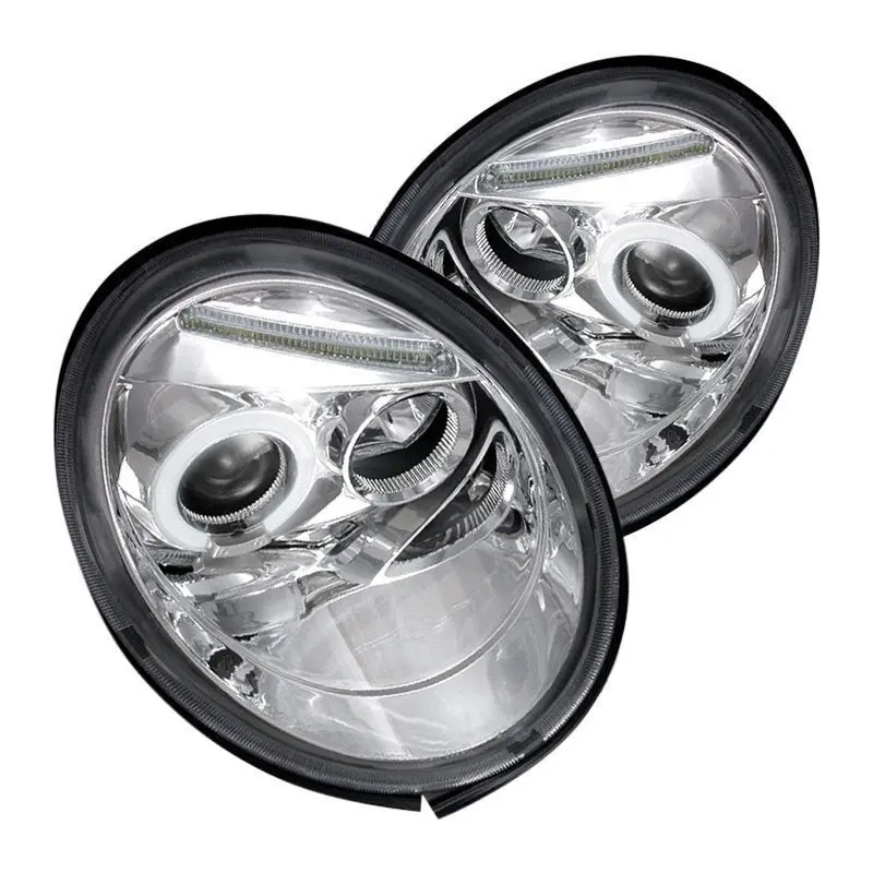 Spec-D 98-05 Vw Beetle Halo Projector Headlights Chrome 1