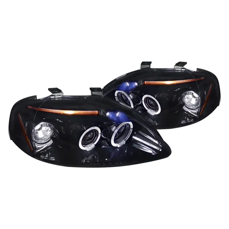 Spec-D 99-00 Civic Led Projector Headlights Black/Smoked Lens 1