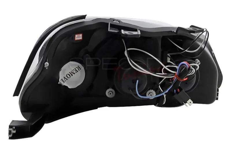 Spec-D 99-00 Honda Civic Halo Projector Headlights Chrome 2