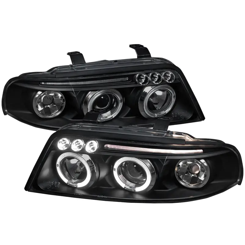 Spec-D 99-01 Audi A4/S4 Dual Halo Projector Headlights Black 1