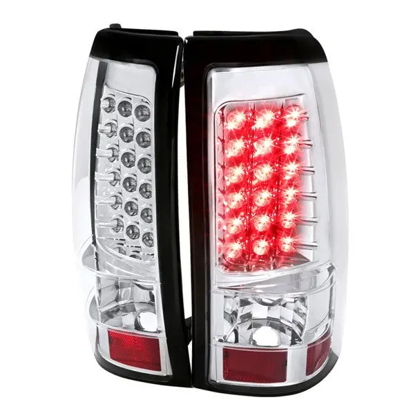 Spec-D 99-02 Gmc Sierra/ Chavy Silverado Led Tail Lights Chrome 1