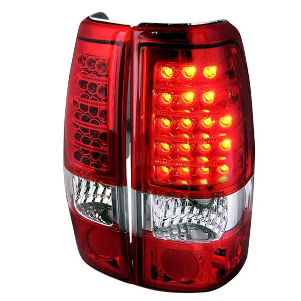Spec-D 99-03 Silverado Gmc Sierra Led Tail Lights Red/Clear 1