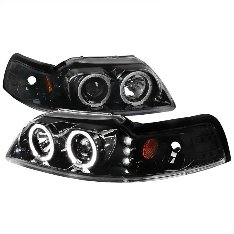 Spec-D 99-04 Ford Mustang Dual Halo Led Projector Headlights 1