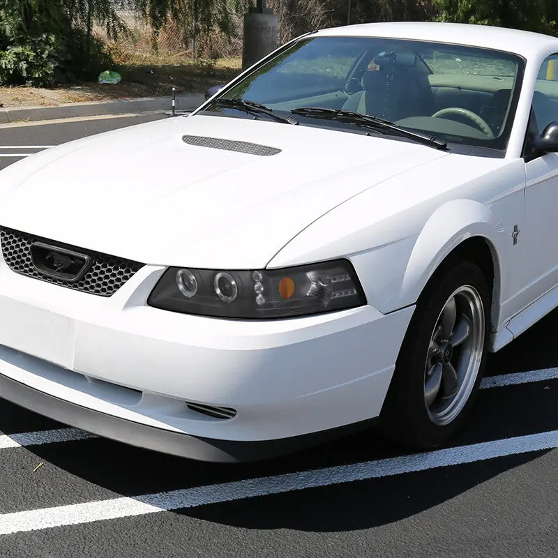 Spec-D 99-04 Ford Mustang Dual Halo Projector Headlights Black 2