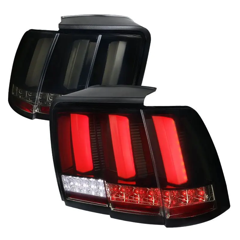Spec-D 99-04 Ford Mustang Facelift Seq Led Tail Lights Black 1