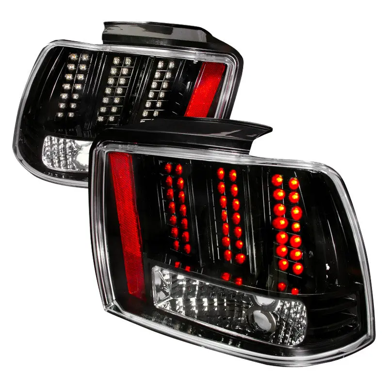 Spec-D 99-04 Ford Mustang Led Tail Lights Black 1