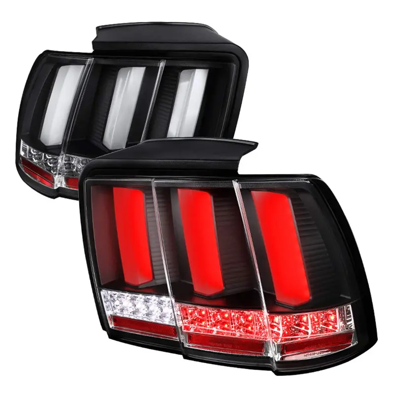 Spec-D 99-04 Ford Mustang Seq Led Tail Lights Black 1