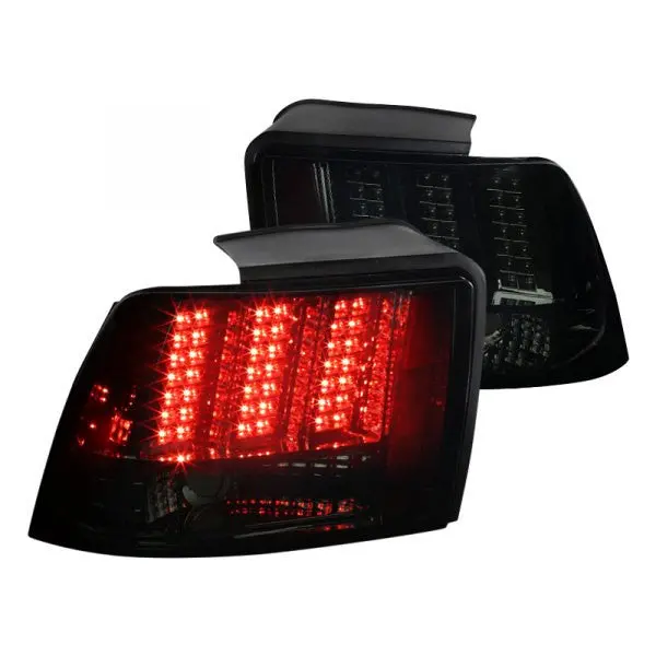 Spec-D 99-04 Ford Mustang Tail Lights Led Sequential Smoked 1