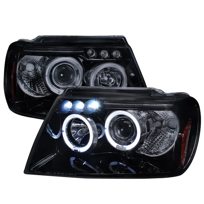 Spec-D 99-04 Grand Cherokee Projector Headlights Black/Smoked 1