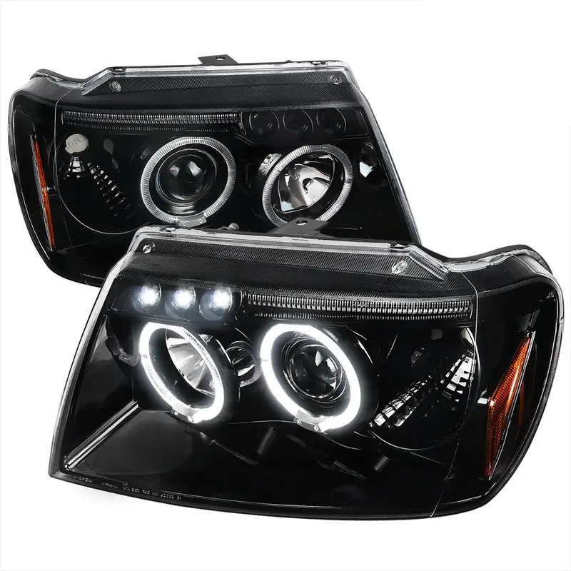 Spec-D 99-04 Jeep Grand Cherokee Projector Headlights Black 1