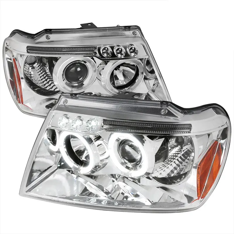 Spec-D 99-04 Jeep Grand Cherokee Projector Headlights Chrome 1
